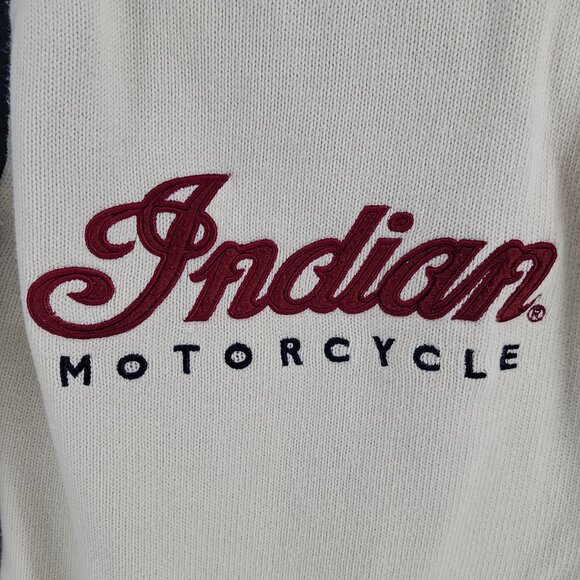 🏍️ Indian Motorcycle Hooded Zip Cardigan – Size S – Very Good Condition 🏍️ - Picture 10 of 13